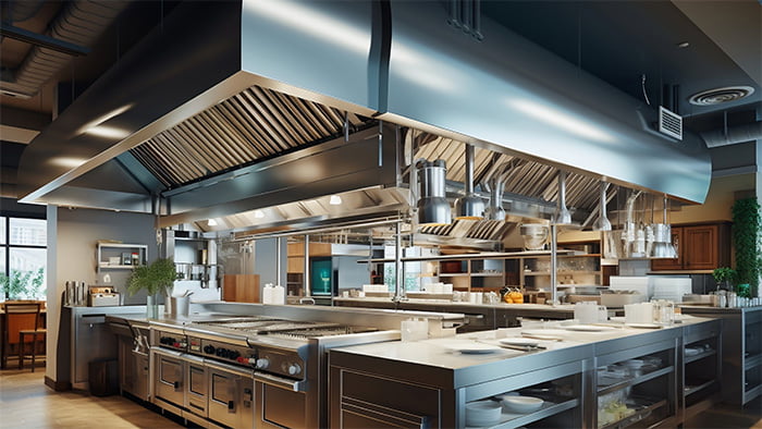Commercial Kitchen Canopy with NXT GEN Canopies